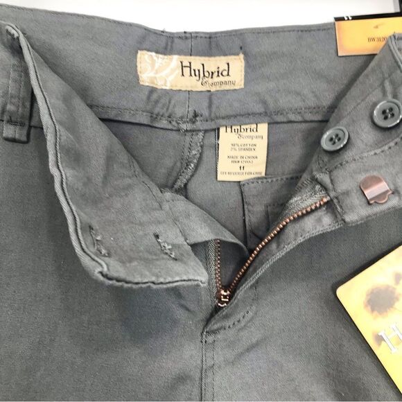 Hybrid & Company Charcoal Gray Bermuda Stretch Shorts - Picture 10 of 16